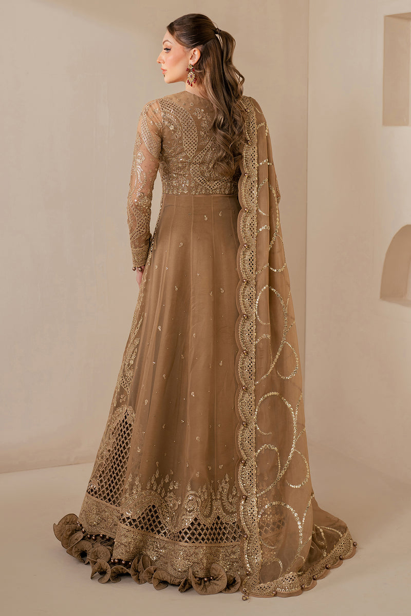 Jazmin Wedding Formal Embroidered Chiffon Unstitched 3Pc Suit WF'25-04