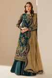 Jazmin Wedding Formal Embroidered Chiffon Unstitched 3Pc Suit WF'25-06