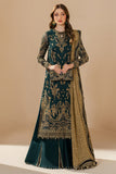 Jazmin Wedding Formal Embroidered Chiffon Unstitched 3Pc Suit WF'25-06