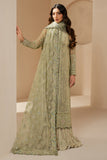 Jazmin Wedding Formal Embroidered Chiffon Unstitched 3Pc Suit WF'25-07