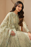 Jazmin Wedding Formal Embroidered Chiffon Unstitched 3Pc Suit WF'25-07