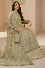 Jazmin Wedding Formal Embroidered Chiffon Unstitched 3Pc Suit WF'25-07