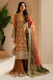 Jazmin Wedding Formal Embroidered Chiffon Unstitched 3Pc Suit WF'25-08