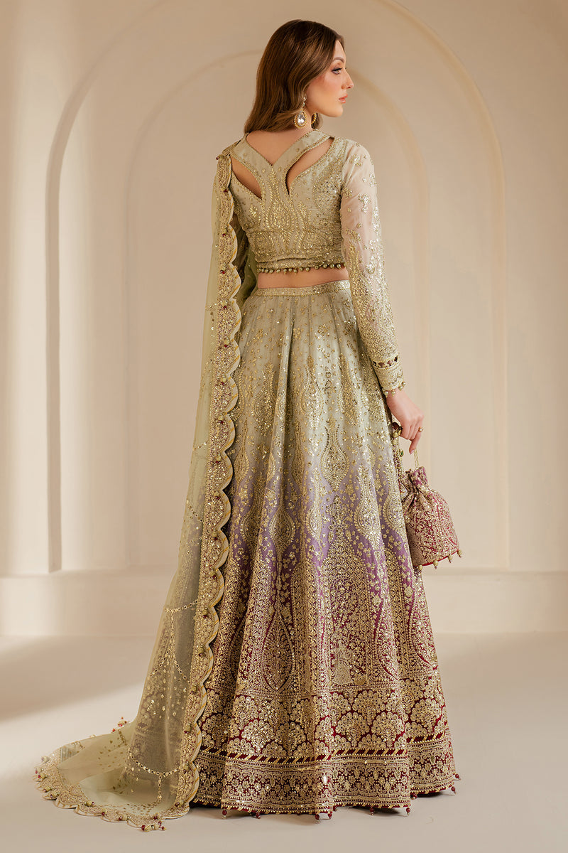 Jazmin Wedding Formal Embroidered Chiffon Unstitched 3Pc Suit WF'25-09