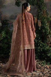 Cross Stitch Luxe Atelier Unstitched Velvet 3Pc Suit - WHIMSICAL ZEST