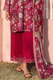 Cross Stitch Premium Embroidered Lawn Unstitched 3Pc Suit - WHIMSICAL ZEST