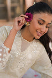Cross Stitch Eid Lawn Unstitched Embroidered 3Pc Suit D-25 Whispering White