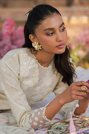 Cross Stitch Eid Lawn Unstitched Embroidered 3Pc Suit D-25 Whispering White