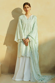 Cross Stitch Premium Embroidered Lawn Unstitched 3Pc Suit D-06 Whisper Mint