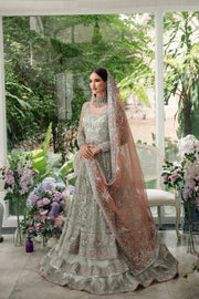 Alif by AJR Couture Embroidered Net Unstitched 3Pc Suit - WISTERIA