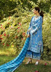 Sadaf Fawad Khan Siraa Embroidered Lawn Unstitched 3Pc Suit D05-A WISTERIA