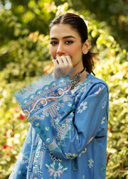 Sadaf Fawad Khan Siraa Embroidered Lawn Unstitched 3Pc Suit D05-A WISTERIA