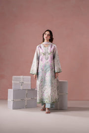 Neeshay Summer Diary Embroidered Lawn Unstitched 3Pc Suit - WISTERIA WHISPER