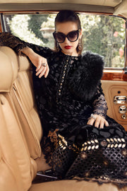 Maria.B Winter Luxe Embroidered Palachi Unstitched 3Pc Suit D-01