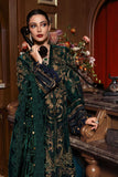 Maria.B Winter Luxe Embroidered Velvet Unstitched 3Pc Suit D-02