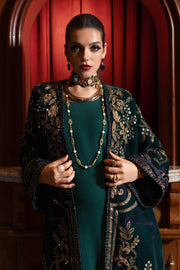 Maria.B Winter Luxe Embroidered Velvet Unstitched 3Pc Suit D-02