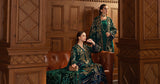 Maria.B Winter Luxe Embroidered Velvet Unstitched 3Pc Suit D-02