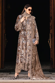 Maria.B Winter Luxe Embroidered Velvet Unstitched 3Pc Suit D-03