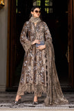 Maria.B Winter Luxe Embroidered Velvet Unstitched 3Pc Suit D-03