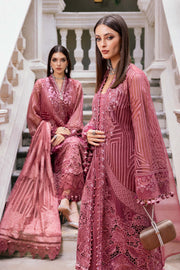 Maria.B Winter Luxe Embroidered Organza Unstitched 3Pc Suit D-04