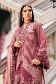 Maria.B Winter Luxe Embroidered Organza Unstitched 3Pc Suit D-04