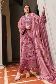 Maria.B Winter Luxe Embroidered Organza Unstitched 3Pc Suit D-04