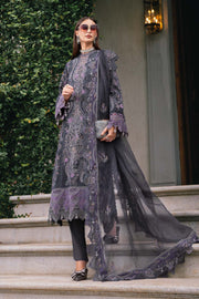 Maria.B Winter Luxe Embroidered Velvet Unstitched 3Pc Suit D-05