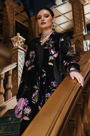Maria.B Winter Luxe Embroidered Velvet Unstitched 3Pc Suit D-06