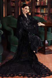 Maria.B Winter Luxe Embroidered Linen Unstitched 3Pc Suit D-07