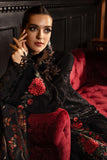 Maria.B Winter Luxe Embroidered Linen Unstitched 3Pc Suit D-09