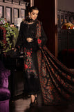 Maria.B Winter Luxe Embroidered Linen Unstitched 3Pc Suit D-09