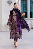 Maria.B Winter Luxe Embroidered Velvet Unstitched 3Pc Suit D-11