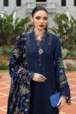 Maria.B Winter Luxe Embroidered Twill Linen Unstitched 3Pc Suit D-12