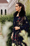Maria.B Winter Luxe Embroidered Twill Linen Unstitched 3Pc Suit D-12