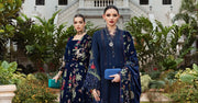 Maria.B Winter Luxe Embroidered Twill Linen Unstitched 3Pc Suit D-12