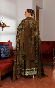 Asifa & Nabeel Plush Embroidered Wool Unstitched 3Pc Suit WLXU-02 Hazel Hue