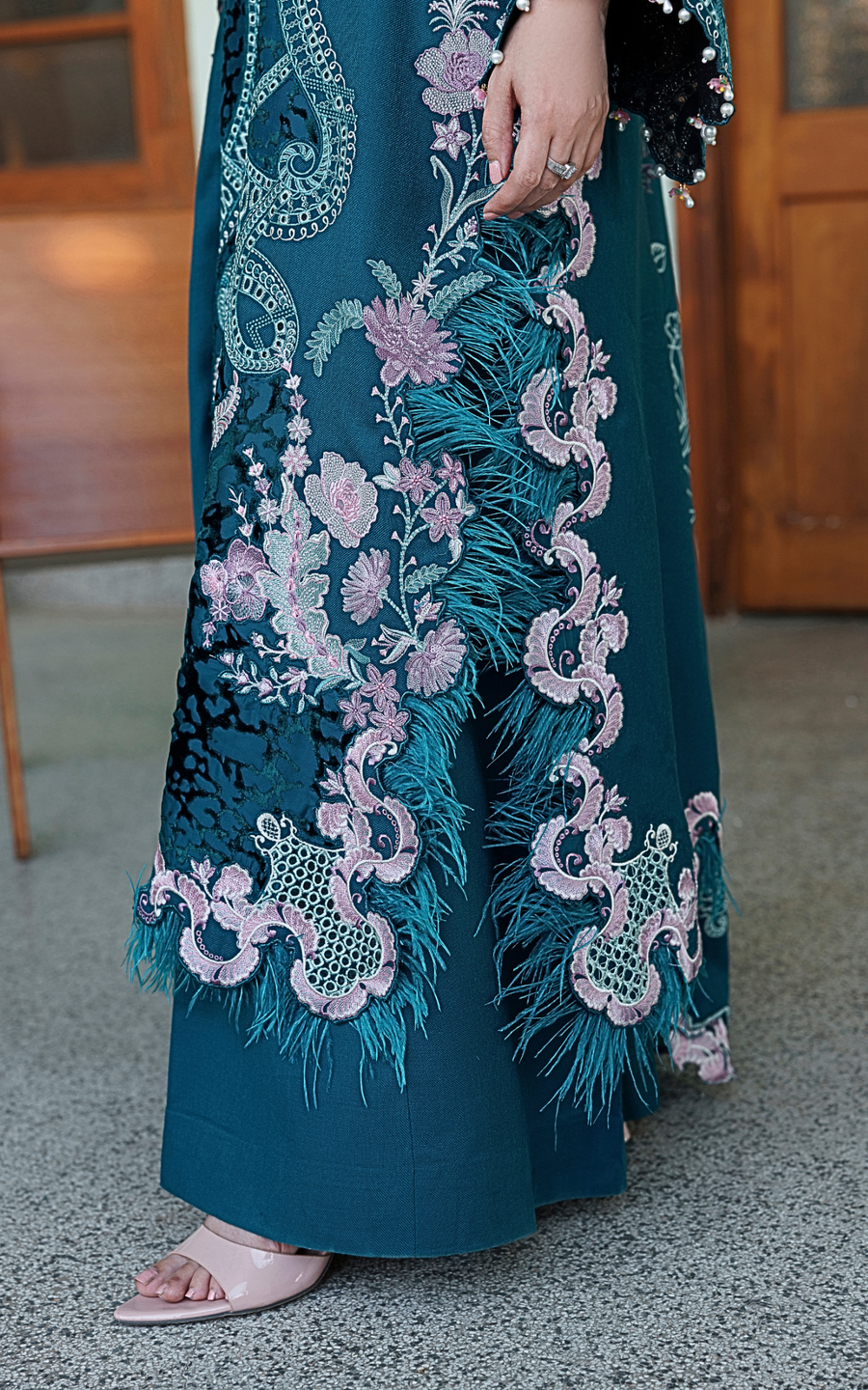Asifa & Nabeel Plush Embroidered Wool Unstitched 3Pc Suit WLXU-03 Secret Garden