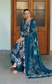 Asifa & Nabeel Plush Embroidered Wool Unstitched 3Pc Suit WLXU-03 Secret Garden