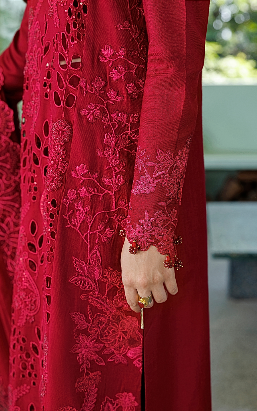 Asifa & Nabeel Plush Embroidered Wool Unstitched 3Pc Suit WLXU-04 Velvet Aria