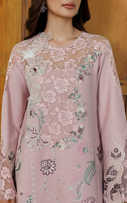Asifa & Nabeel Plush Embroidered Wool Unstitched 3Pc Suit WLXU-07 Winter Rose