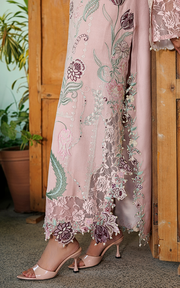 Asifa & Nabeel Plush Embroidered Wool Unstitched 3Pc Suit WLXU-07 Winter Rose