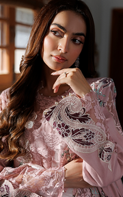 Asifa & Nabeel Plush Embroidered Wool Unstitched 3Pc Suit WLXU-07 Winter Rose