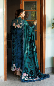 Asifa & Nabeel Plush Embroidered Velvet Unstitched 3Pc Suit WLXU-08 Belle