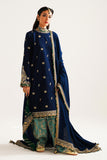 Zara Shahjahan Winter Unstitched Embroidered Khaddar 3Pc Suit WS23-D1