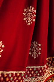 Zara Shahjahan Winter Unstitched Embroidered Twill 3Pc Suit WS23-D4