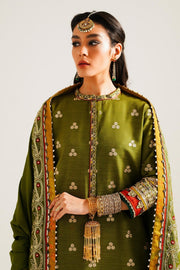 Zara Shahjahan Winter Unstitched Embroidered Khaddar 3Pc Suit WS23-D6