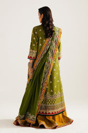 Zara Shahjahan Winter Unstitched Embroidered Khaddar 3Pc Suit WS23-D6
