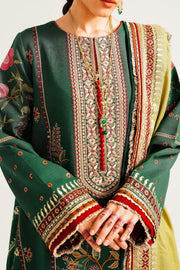 Zara Shahjahan Winter Unstitched Embroidered Khaddar 3Pc Suit WS23-D7