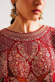 Zara Shahjahan Winter Unstitched Embroidered Twill 3Pc Suit WS23-D8