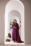 Sobia Nazir Embroidered Marina Herringbone Unstitched 3Pc Suit WS24-2A